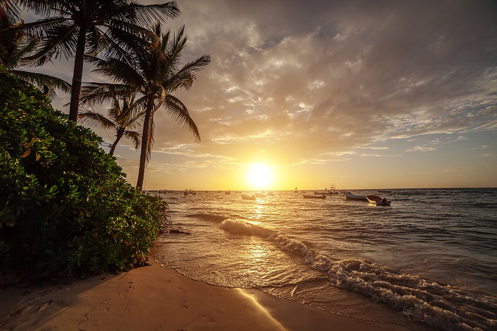 After an exciting day, relax while watching a stunning Puerto Vallarta sunset.